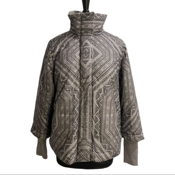 Prana Lily Puffer Jacket - Gull Flurry Sz M - Picture 2 of 15